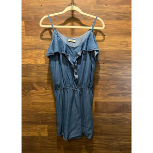 Women's Chambray Blue Mini Strappy Dress Purple's by SH Adjustable Straps Medium